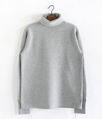  ANACHRONORM Waffle Face TurtleNeck Under-Shirt [GRAY TOP]