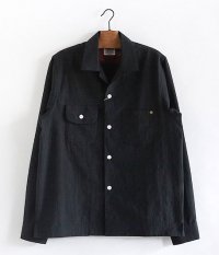  ANACHRONORM RADICAL GLEN CHECK Open Collar Shirt [BLACK]