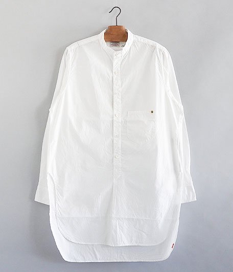  ANACHRONORM Broad Band Collar Pyjamas Shirt [WHITE]