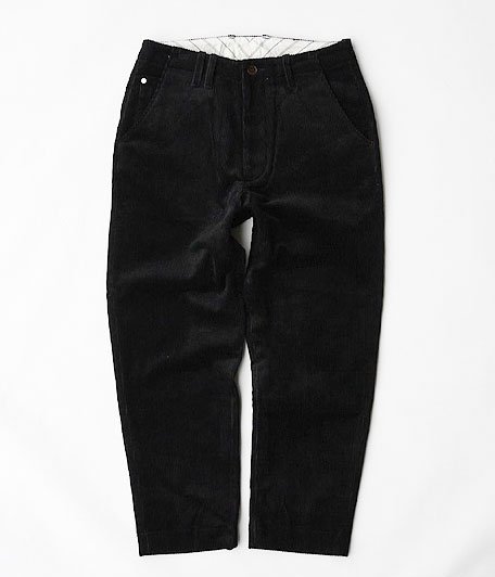  ANACHRONORM 9W Corduroy Tapered Slim Trousers [BLACK]