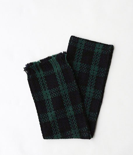  ANACHRONORM Tweed Plaid Woven Stole [BLACK WATCH]