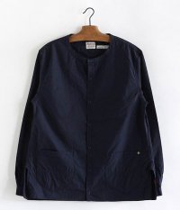  ANACHRONORM Pima Cotton Typewriter Shirt-Cardigan [NAVY]