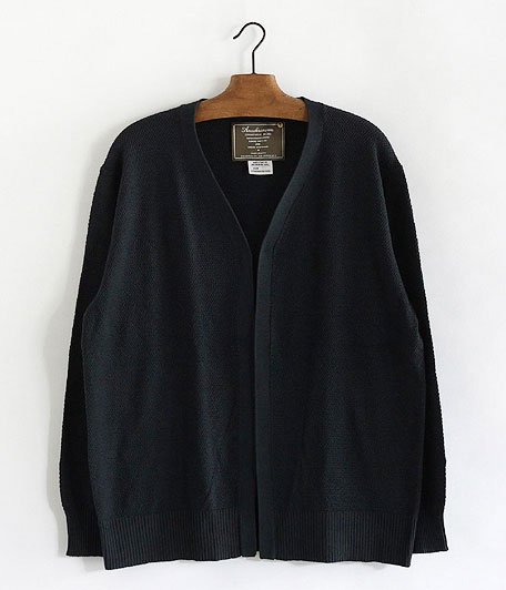  ANACHRONORM Silk Cotton Sweater Cardigan [BLACK NAVY]