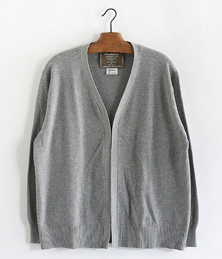  ANACHRONORM Silk Cotton Sweater Cardigan [GRAY TOP]