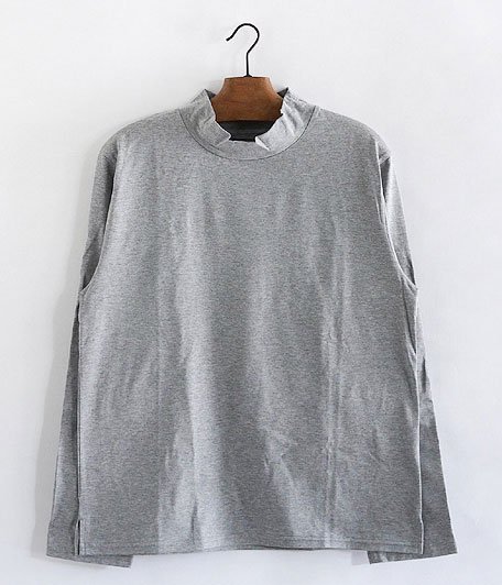  ANACHRONORM Silket Jersy Mocneck L/S TEE [GRAY TOP]