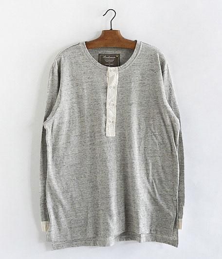  ANACHRONORM Nep Jersey Henley Neck Under-Shirt [GRAY TOP]