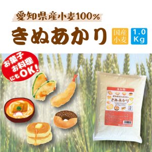 【愛知県産】きぬあかり100％ 小麦粉1ｋｇ