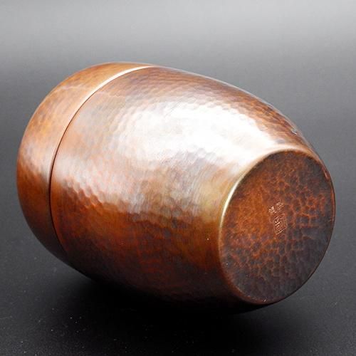 銅製 茶入 棗型（大） マルツチ目