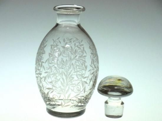 オールドバカラ　刻印付スターリングシルバー　 パヒュームボトル オールドバカラ 刻印付スターリングシルバー パヒュームボトル