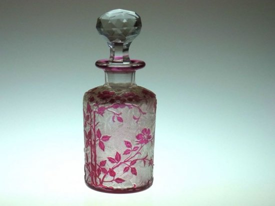オールド バカラ 香水瓶 エグランチエ 香水瓶 パフュームボトル ピンク アンティーク Eglantier アンティーク ヴィンテージの高級クリスタル 陶磁器 グラスクラシック