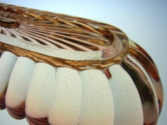 オールド・バカラ 最大サイズ25cm レアカラー バンブー 桃色ガラス大皿 長皿 オールド・バカラ 最大サイズ25cm レアカラー バンブー 桃色ガラス大皿