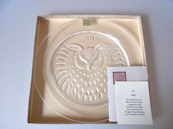 未使用　ラリック 1971年　イヤープレート 未使用ラリック 1971年イヤープレート