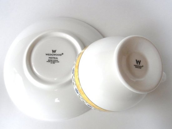 ウェッジウッド コーヒーカップ&ソーサー○ミストラル 6客セット 1級品