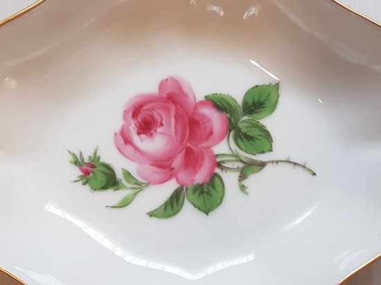 マイセン プレート□ピンクローズ ピンクのバラ バタープレート 小皿 1