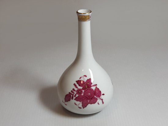 ヘレンド 花瓶□アポニー ピンク フラワー ベース 一輪挿し 1個 インド