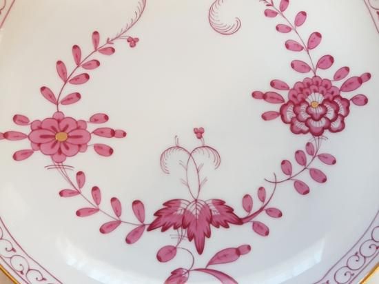 マイセン スープカップ＆ソーサー□インドの華 ピンク C＆S 1客