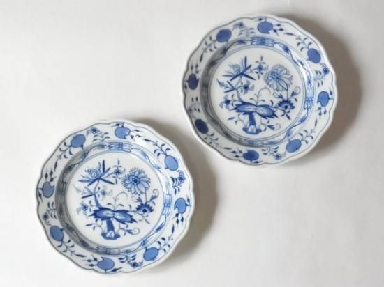 □美品□ マイセン　ブルーオニオン　三日月　クレッセント　プレート 〇美品〇 マイセン ブルーオニオン 三日月 クレッセント