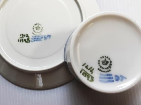ロイヤルコペンハーゲン カップ&ソーサー□ブルーファン デミタスC&S 6