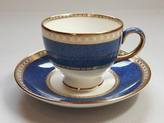 ウェッジウッド カップ＆ソーサー□ユーランダーパウダー ブルー C＆S 1客 WEDGWOOD 1級品 美品 - アンティーク  ヴィンテージの高級クリスタル 陶磁器｜グラスクラシック