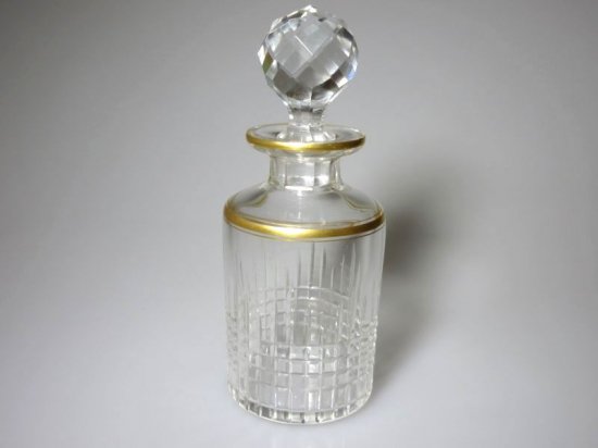 オールド バカラ 香水瓶 ナンシー パフュームボトル 金彩 アンティーク 14cm Nancy - アンティーク ヴィンテージの高級クリスタル