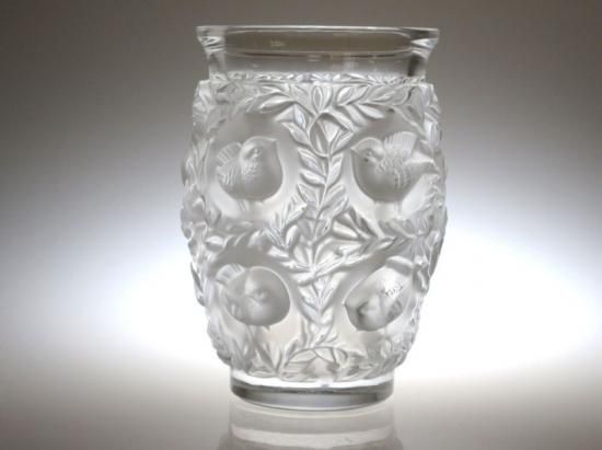 LALIQUE ラリック Bagatelle バガテル 小鳥 花瓶 クリスタル - www