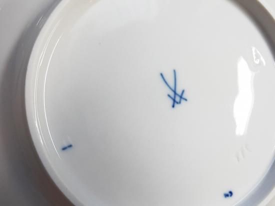 マイセン プレート□ブルーオーキッド スーププレート 皿 蘭 6枚セット