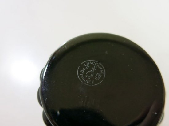 バカラ 香水瓶 ○ ルッセ パフュームボトル ロシア 円筒型 黒 ブラック 
