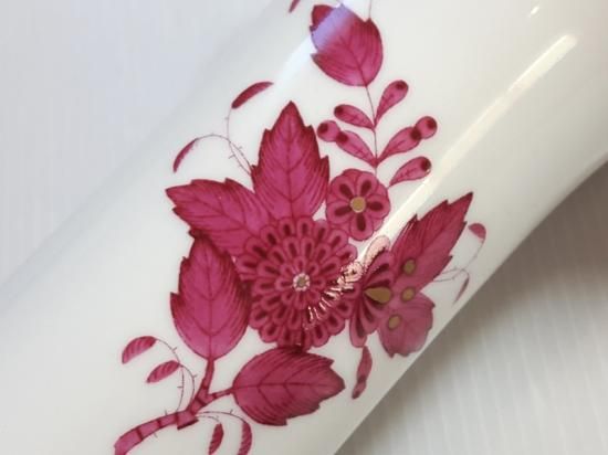 【マツ】ヘレンド　花器　アポニー　ピンク ヘレンド 花瓶□アポニー ピンク フラワー ベース 一輪挿し 1個