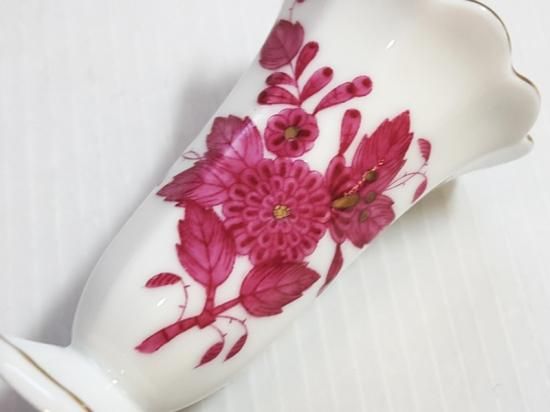ヘレンド　花瓶「インドの華　ピンク」 ヘレンド 花瓶□アポニー ピンク フラワー ベース 一輪挿し 1個