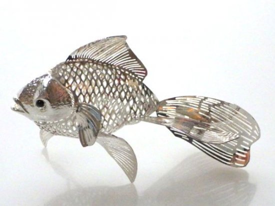 クリストフル 魚 フィッシュ オニキス リュミエール コレクション フィギュリン