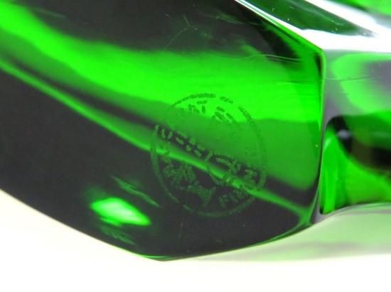 バカラ フィギュリン ○ 置物 魚 緑 グリーン フィッシュ ペーパー