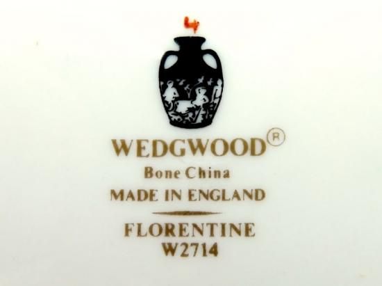 ウェッジウッド プレート□フロレンティーン ターコイズ デザート