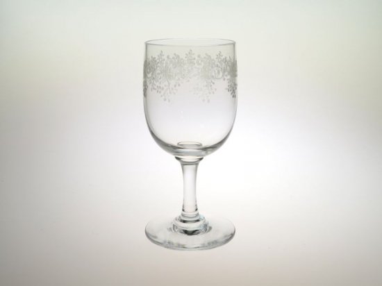 オールド バカラ グラス ○ セビーヌ ワイン グラス 11cm エッチング 