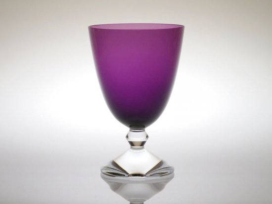 バカラ グラス ○ ベガ ウォーター ゴブレット グラス パープル 紫 