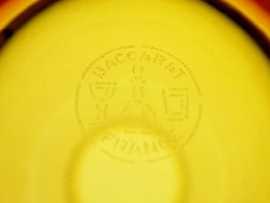 バカラ ナイアデス 一輪ざし 花瓶 アンバーイエロー 未使用品 ビンテージ 希少 バカラ ナイアデス 一輪ざし 花瓶 アンバーイエロー 未使用品