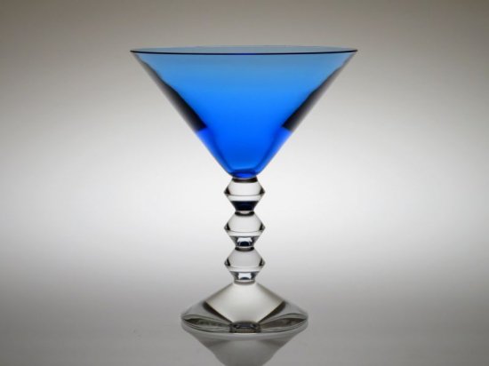 バカラ グラス ベガ マティーニ カクテル グラス ブルー 青 クリスタル Vega - アンティーク ヴィンテージの高級クリスタル 陶磁器