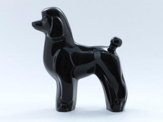 全品送料無料 18.5cm!! 置物 バカラの黒い犬ラブラドールです