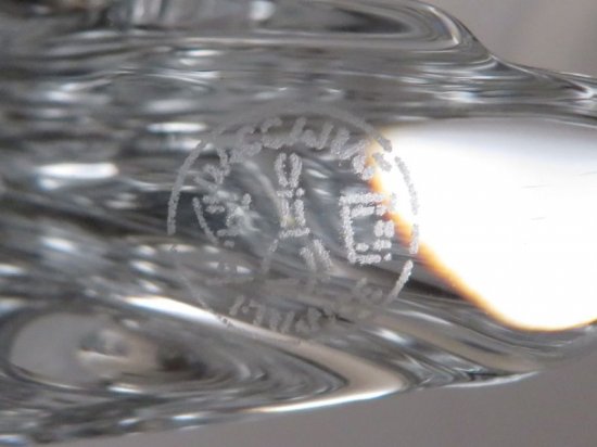 バカラ 26.5cm 2.1kg 大型 ライオン 獅子 置物 クリスタルガラス製
