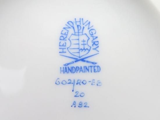 ヘレンド ポット□ロスチャイルドバード ブルースケール