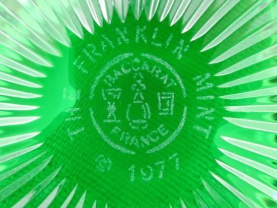 ☆フランクリンミント カメオインクリスタル バカラ ペーパーウェイト