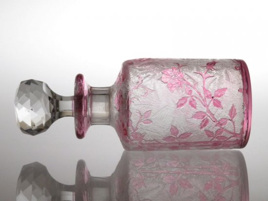 オールド バカラ 香水瓶 ○ エグランチエ パフューム ボトル ピンク 