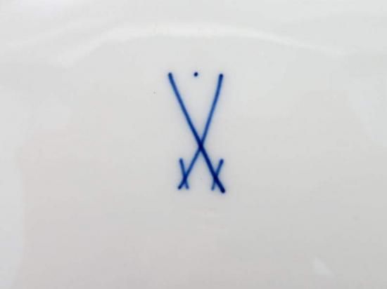 マイセン プレート□ベーシックフラワー ブーケ 三つ花 パープル