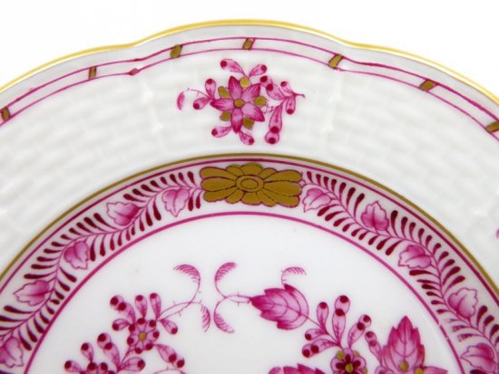 ヘレンド プレート□インドの華 ピンク ミニプレート 5枚セット 小皿