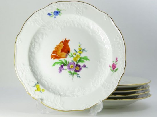 Meissen マイセン/※1級品 飾り大皿 31cm フラワーブーケ 美品なし