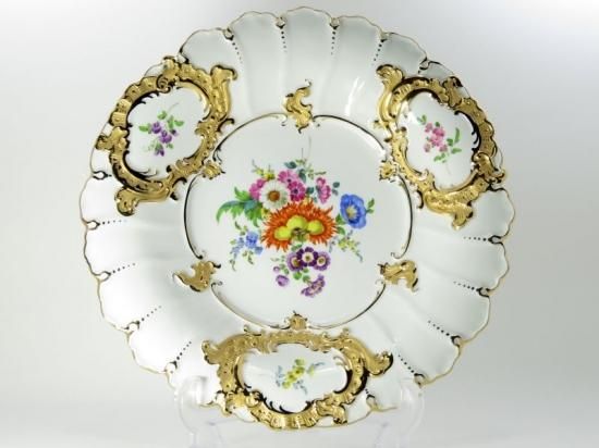 Meissen マイセン/※1級品 飾り大皿 31cm フラワーブーケ 美品美品大変綺麗なコンディション