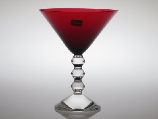 バカラ グラス ○ ベガ マティーニ カクテル グラス 14.5cm レッド 赤