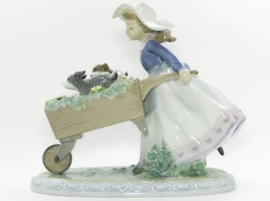 LLADRO (リヤドロ) かけあしのアヒル(ミズバショウ) 陶器 フィギュリン