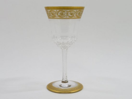 サンルイ グラス シスル ワイン グラス 13.5cm 金彩 クリスタル Thistle - アンティーク ヴィンテージの高級クリスタル