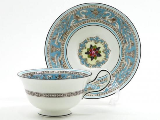 ウェッジウッド カップ&ソーサー□フロレンティーン ターコイズ ウェッジウッド カップ&ソーサー□フロレンティーン ターコイズ