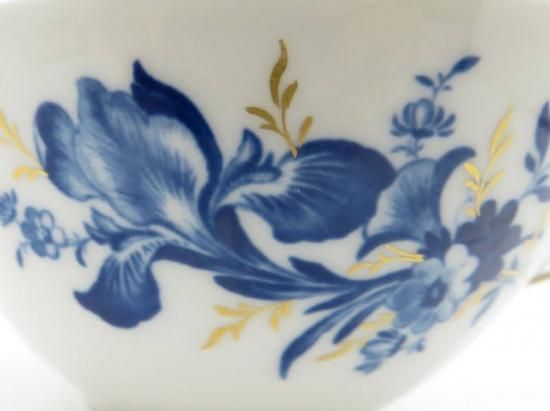 マイセン カップ＆ソーサー□ブルーフラワー ティーC&S 2客セット 青い